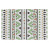 Vinyl Placemat Bohemian Green - Set of 12|Napperon vert en vinyle de style bohème - ensemble de 12