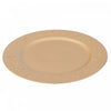 Charger Plate Snowflake Gold Dinnerware|Assiette de présentation dorée ornée de flocons de neige