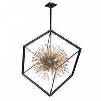 Lustre Sunburst à 12 ampoules