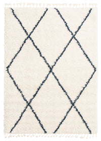 Carpette à poil long Helma Diamond crème 3 pi 11 po x 5 pi 11 po