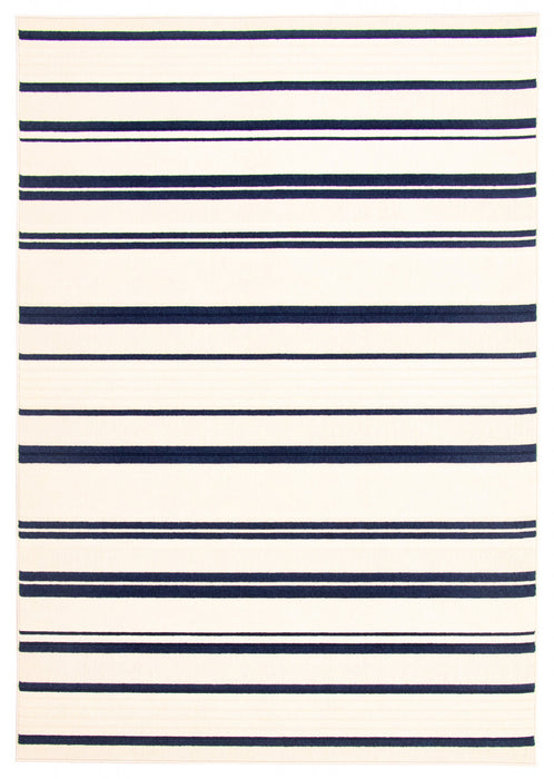 Carpette Talya bleueivoire 5 pi 3 po x 7 pi 7 po