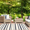 Talya Blue-Ivory 5'3" x 7'7" Area Rug