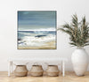 "East Coast Ii" Canvas Framed Black 20x20 Wall Art
