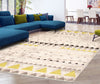 Raja Ivory-Green Area Rug - 3'11" x 5'7"