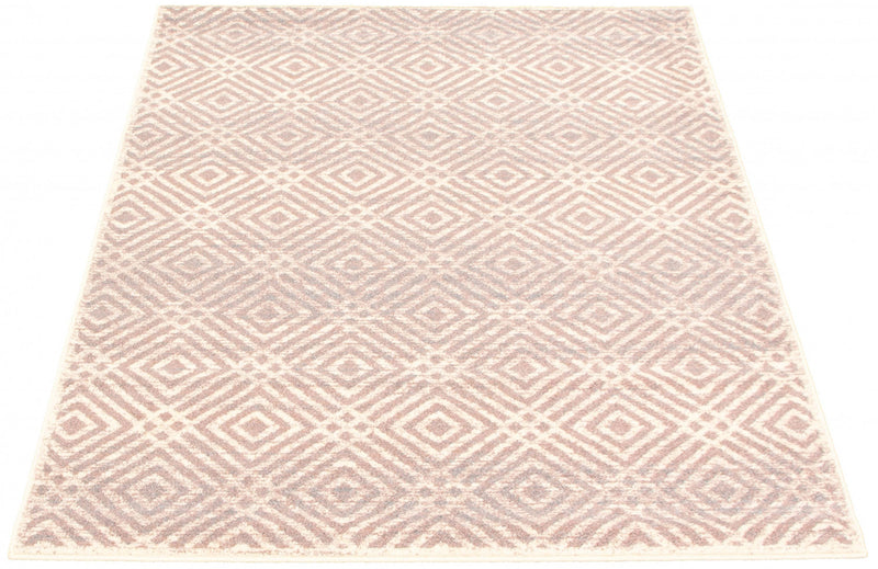 Carpette Electra argent-rose - 3 pi 11 pox 5 pi 7 po