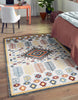 Gypsy Grey Machine Washable Area Rug - 6'0" x 9'0"