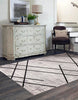 Damali Ivory/Black Machine Washable Area Rug - 8'0" x 10'0"