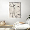 "Tangled Ties" Canvas Framed Black 18x24 Wall Art
