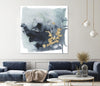 "Cerulean & Gold I" Giant Art 54x54 Wall Art