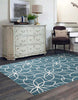 Terali Turquoise Machine Washable Area Rug - 5'0" x 7'0"