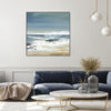 "East Coast Ii" Canvas Framed Black 20x20 Wall Art
