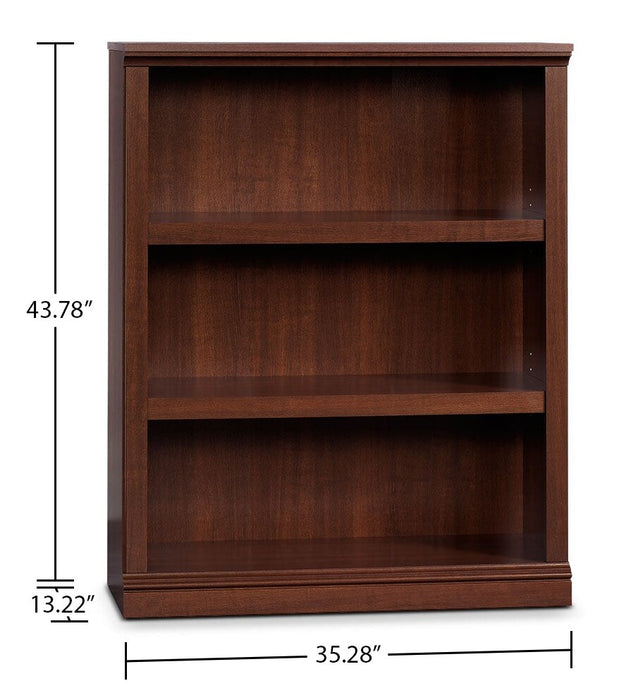 Bibliothèque Florida de 35,28 po à 3 tablettes - cerisier raffiné