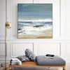 "East Coast Ii" Canvas Framed Black 20x20 Wall Art