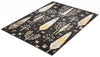 Pine Black Machine Washable Area Rug - 5'0" x 7'0"