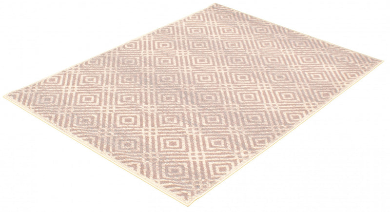 Carpette Electra argent-rose - 3 pi 11 pox 5 pi 7 po