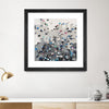 "Crowd Sourcing" Matted and Framed Black 36x36 Wall Art
