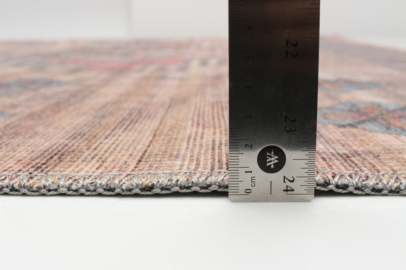 Carpette Kashkuli orange clair 7 pi 10 po x 10 pi 0 po
