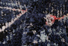 Makondo Abstract Navy Blue Area Rug - 8'0" x 10'0"