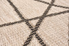 Sadie Abstract Silver-Black Area Rug - 5'3" x 7'7"