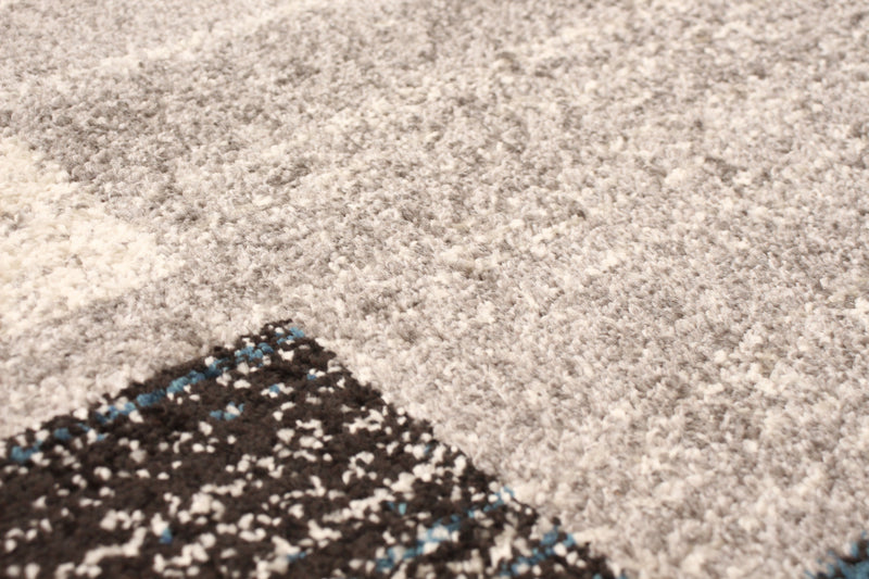 Carpette Aya gris-bleu - 5 pi 3 pox 7 pi 3 po