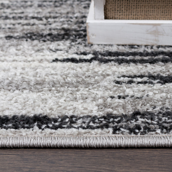 Carpette Lav Waves grise 3 x 5