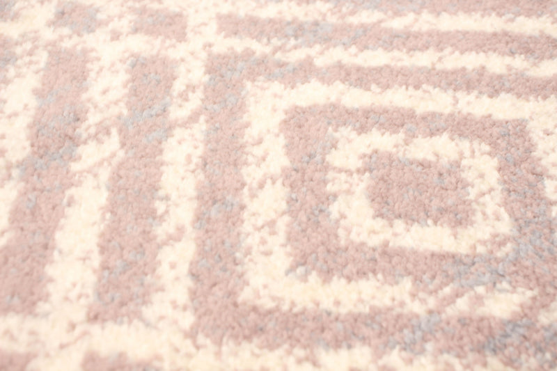 Carpette Electra argent-rose - 3 pi 11 pox 5 pi 7 po