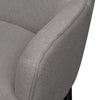 Aimy Linen-Look Fabric Accent Chair - Dark Grey - {Modern}, {Retro} style Accent Chair in Dark Grey {Plywood}, {Solid Woods}
