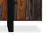 Bowery Server - Industrial style Server in Rustic Brown Metal and Wood