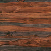 Bowery Dining Table - Industrial style Dining Table in Rustic Brown Metal and Wood
