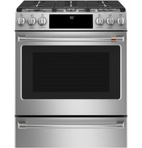 Cuisinière intelligente à gaz Café de 5,6 pi³ avec convection européenne véritable et grilles autone…