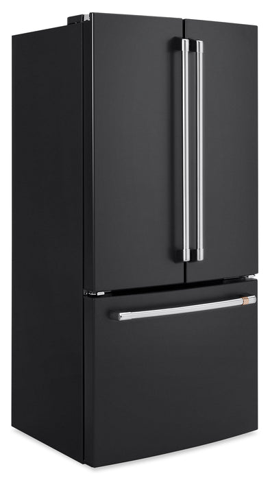Réfrigérateur Café de 18,6 pi³ et de 33 po à portes françaises - noir mat - CWE19SP3ND1