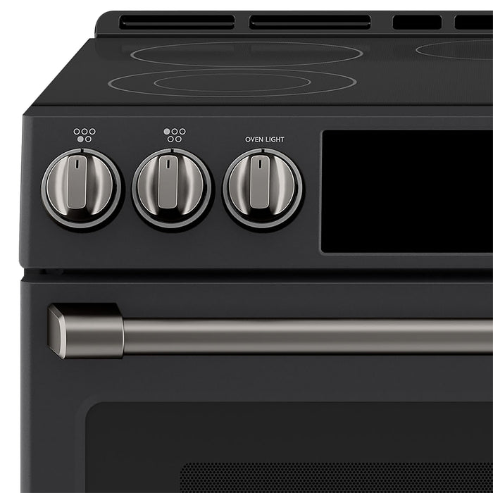 Ensemble de poignées et de boutons noir brossé pour cuisinière électrique Café - CXFCEHKPMBT