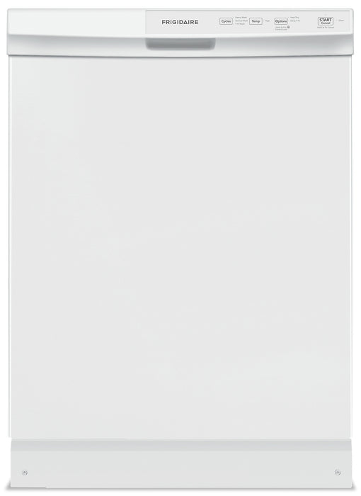 Lave-vaisselle encastré Frigidaire de 24 po et de 55 dBA avec commandes à l'avant - blanc - FFCD2413UW 