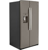 GE 25.2 Cu. Ft. Side-by-Side Refrigerator - GSS25IMNES - Refrigerator in Fingerprint Resistant Slate