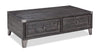 Hilla Coffee Table - Dark Brown - Traditional, Rustic style Coffee Table Solid Hardwoods, Acacia