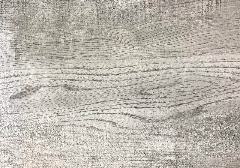 Table de salle à manger d’apparence bois recyclé gris