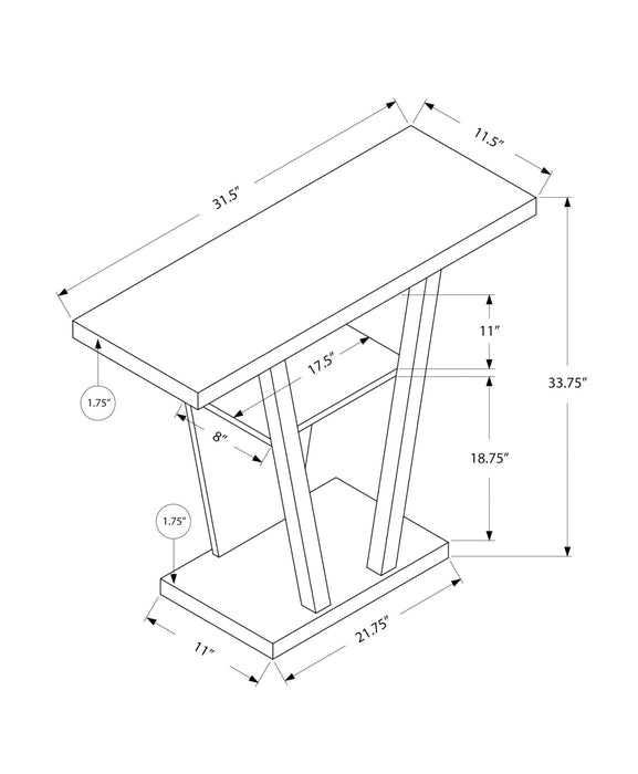 Console d’entrée blanche