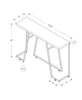 Dark Taupe Chrome Metal Accent Table