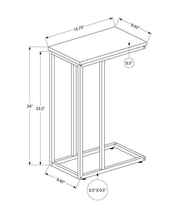 Table d'appoint d’apparence bois recyclé brun moyen