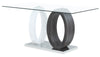 Jaye 7-Piece Dining Package - {Modern} style Dining Room Set in White and Grey {Medium Density Fibreboard (MDF)}, {Metal}