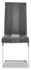 Jaye Dining Chair - Modern style Dining Chair in Grey Medium Density Fibreboard (MDF), Metal
