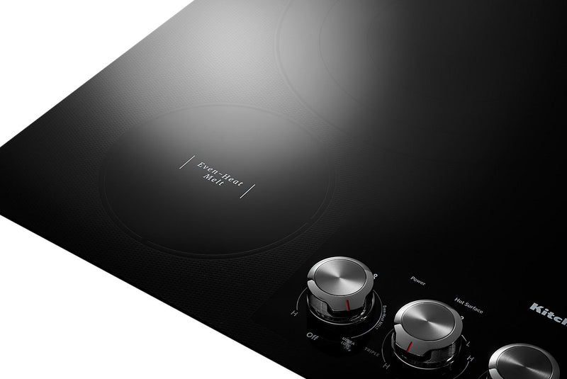 Surface de cuisson électrique KitchenAid de 36 po à 5 éléments - noire - KCES556HBL