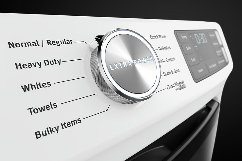 Laveuse frontale 5,2 pi3 avec Extra Power et sécheuse électrique 7,3 pi³ Maytag - blanches