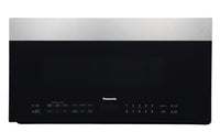 Micro-ondes à hotte intégrée Panasonic de 1,9 pi³ avec conception sans cadre en verre fumé et puissa…