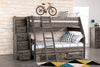 Piper Trundle with Two Drawers - {Rustic} style Chest in Driftwood grey {Pine}