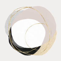 Œuvre d’art murale Giant Art « Ring Of Gold Ii » 54 x 54