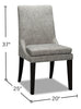 Shilo Dining Chair - Grey - {Modern} style Dining Chair in Dark Grey {Solid Woods}