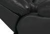 Toreno Genuine Leather Power Reclining Sofa - Black - {Contemporary} style Sofa in Black {Plywood}, {Solid Woods}