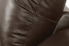 Toreno Genuine Leather Recliner - Brown - {Contemporary} style Chair in Brown {Plywood}, {Solid Woods}