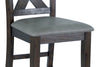 Tribeca 5-Piece Counter-Height Dining Package - {Rustic} style Dining Room Set in Dark Grey-Brown {Acacia}